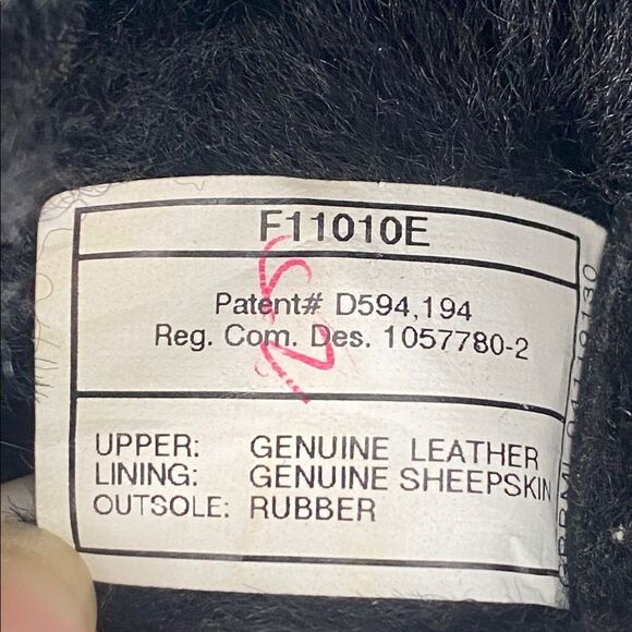 WOMEN'S UGG SUNDANCE REVIVAL BRAID BLACK TALL BOOT Sz 6 Boho Western Winter - Picture 13 of 14